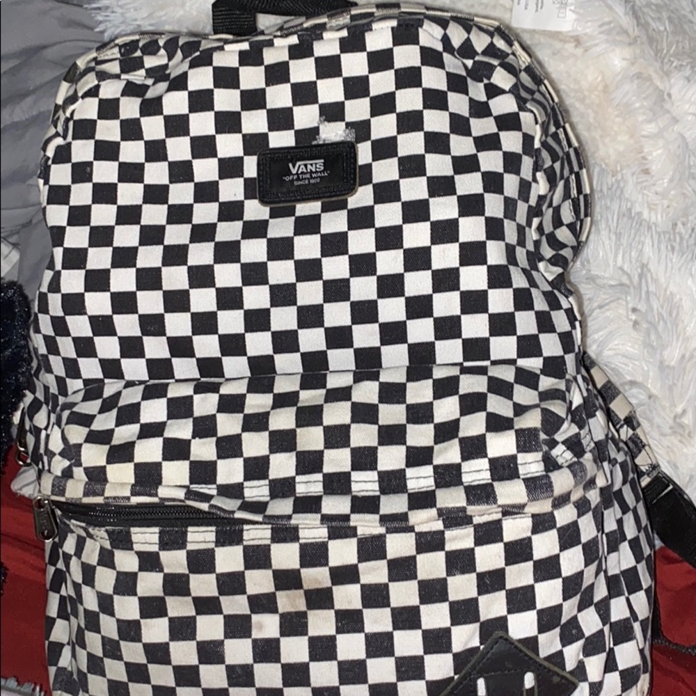 Checkerboard vans backpack